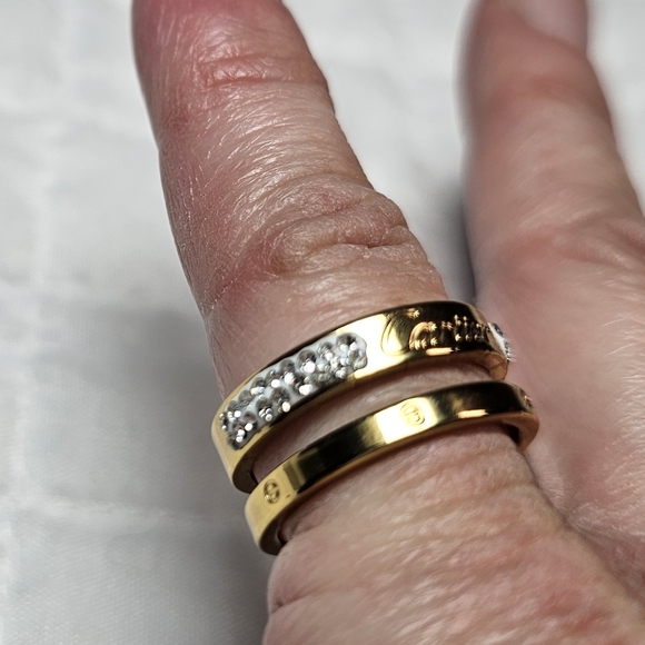 Cartier Gold and Silver Ring Size 7 Women Call Out Small Scratch On Front EUC - Picture 4 of 11